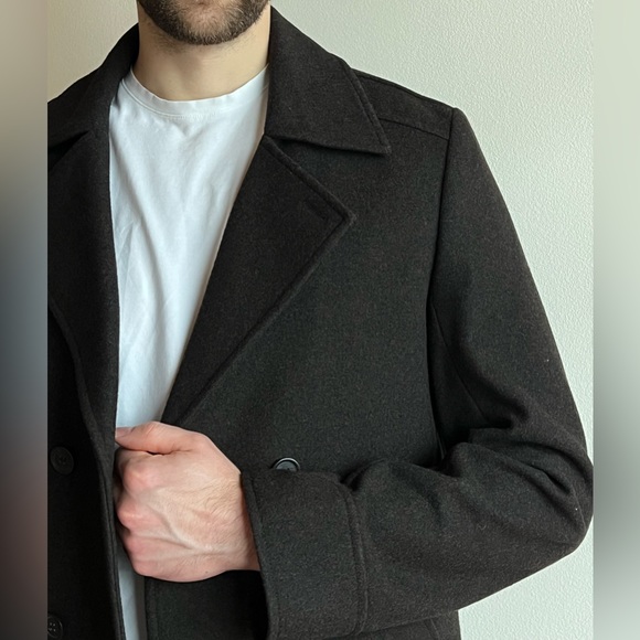 Hugo Boss Brown Peacoat - Size L - Picture 5 of 7